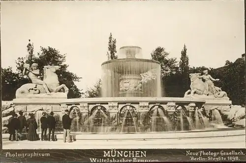 Muenchen Wittelsbacher Brunnen Kat. Muenchen