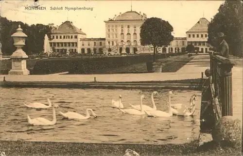 Nymphenburg Schloss Schwaene Kat. Muenchen