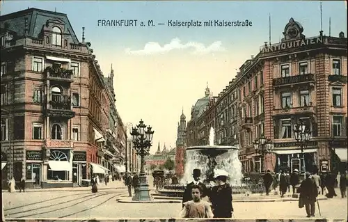 Frankfurt Main Kaiserplatz Kaiserstrasse Brunnen Kat. Frankfurt am Main