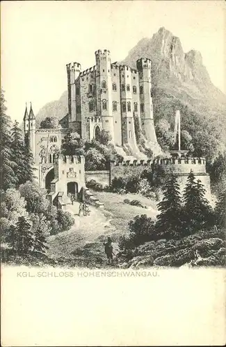 Hohenschwangau Schloss Kat. Schwangau