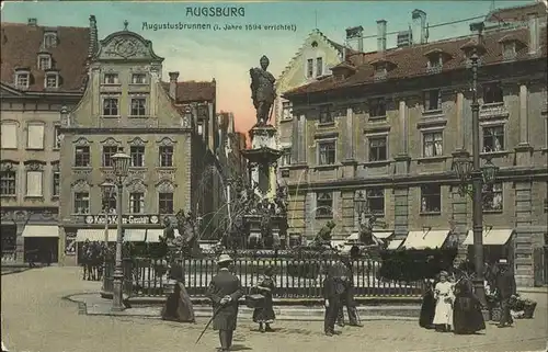 Augsburg Augustusbrunnen Kat. Augsburg