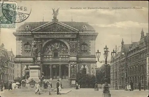 Duesseldorf Kunsthalle Bismarck Denkmal Central Gewerbemuseum Kat. Duesseldorf