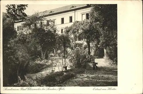 Landau Pfalz Sanatorium Bad Gleisweiler Kat. Landau in der Pfalz