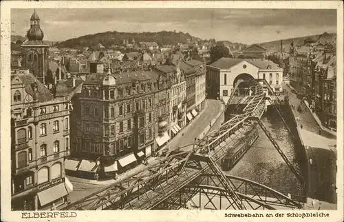 Elberfeld Wuppertal Schwebebahn Schlossbleiche / Wuppertal /Wuppertal Stadtkreis