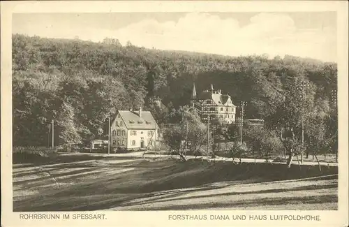 Rohrbrunn Im Spessart Forsthaus Diana Haus Luitpoldhoehe Kat. Weibersbrunn