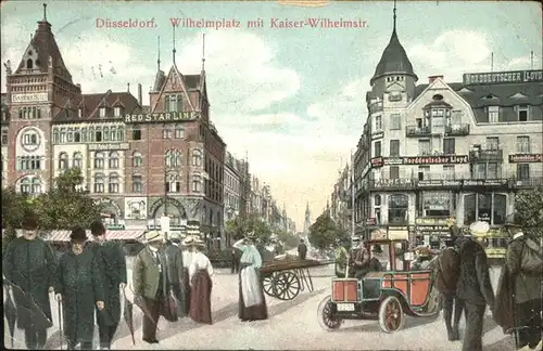 Duesseldorf Wilhelmplatz Kaiser Wilhelmstrasse Autos Kat. Duesseldorf