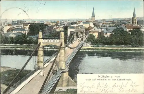 Muelheim Ruhr Kettenbruecke Kat. Muelheim an der Ruhr