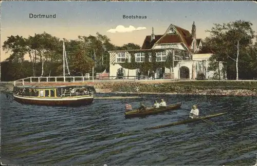 Dortmund Bootshaus Schiffe Kat. Dortmund