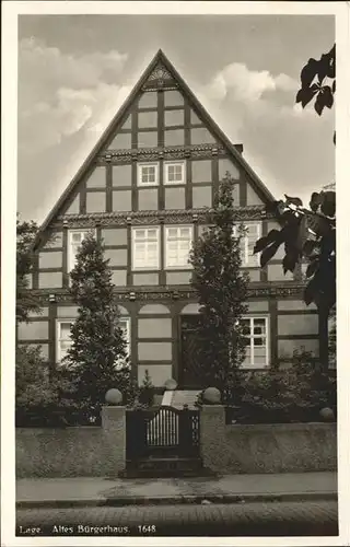 Lage Dinkel Altes Buergerhaus um 1648 Fachwerk Kat. Lage