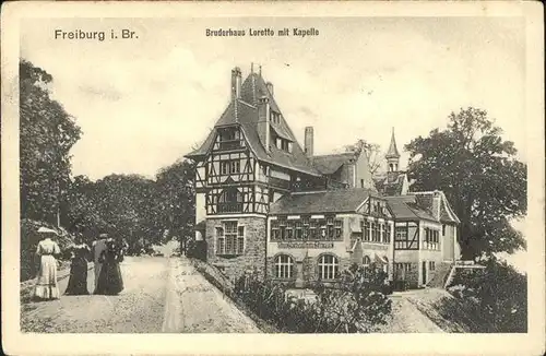 Freiburg Breisgau Bruderhaus Loretto Kapelle Fachwerk Kat. Freiburg im Breisgau