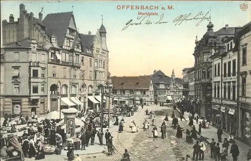 Offenbach Main Marktplatz Kat. Offenbach am Main