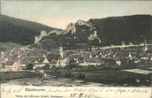 Blaubeuren Panorama Kat. Blaubeuren