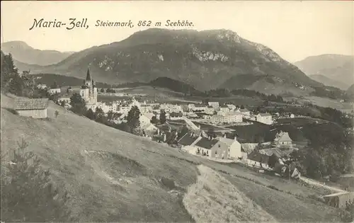 Mariazell Steiermark Panorama Wallfahrtskirche Kat. Mariazell