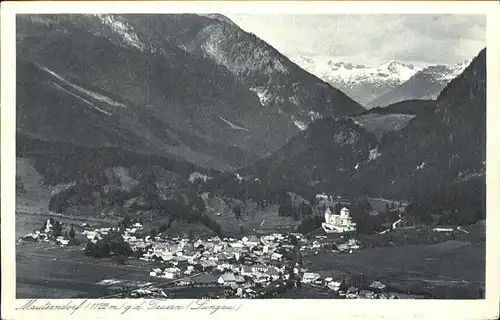 Mauterndorf Panorama gegen die Tauern Kat. Mauterndorf