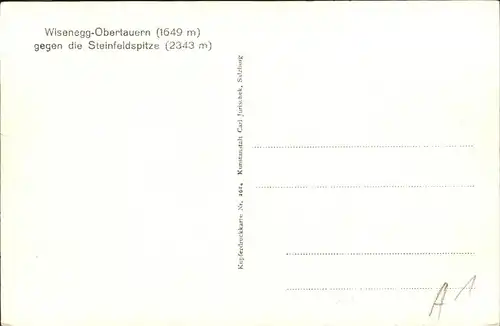 Obertauern Tauernhaus Wisenegg gegen die Steinfeldspitze Kat. Untertauern