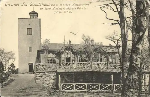 Baden Wien Eisernes Tor Schutzhaus Aussichtsturm am Hohen Lindkogel Kat. Baden