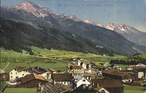 St Anton Arlberg Panorama im Sommer Kat. St. Anton am Arlberg