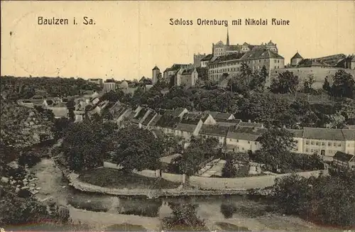 Bautzen Schloss Orienburg Nikolai Ruine Kat. Bautzen