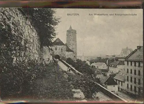 Bautzen Am Wasserturm Kronprinzenbruecke Kat. Bautzen