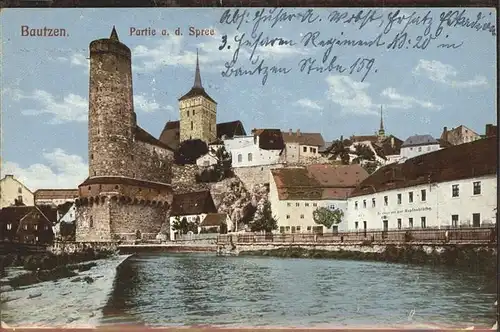 Bautzen Partie an der Spree Kat. Bautzen