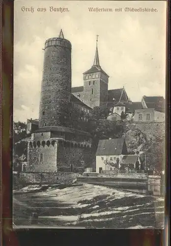 Bautzen Wasserturm Michaeliskirche Kat. Bautzen