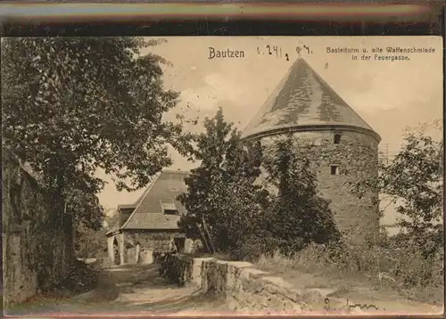 Bautzen Basteiturm alte Waffenschmiede Feuergasse Kat. Bautzen