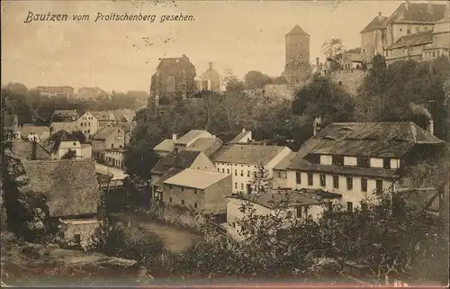 Bautzen Vom Poitschenberg gesehen Kat. Bautzen