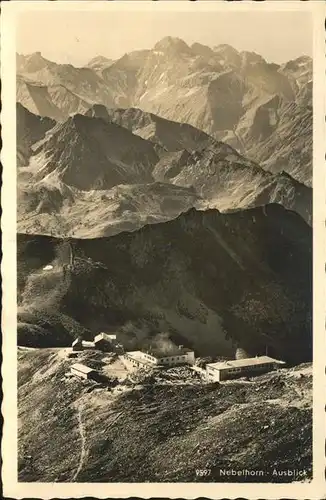 Nebelhorn Nebelhornbahn Bergstation und Edmund Probst Haus Kat. Deutschland