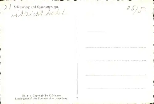 kk13862 Engelberg OW Schlossberg und Spannortgruppe Kategorie. Engelberg Alte Ansichtskarten