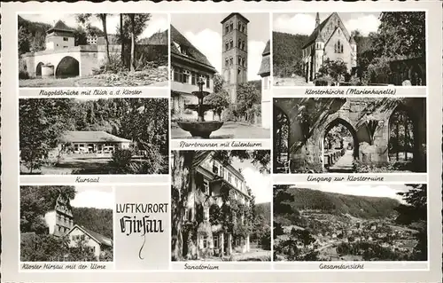 kk14264 Hirsau Gesamtansicht mit Teilansichten Kloster Kategorie. Calw Alte Ansichtskarten