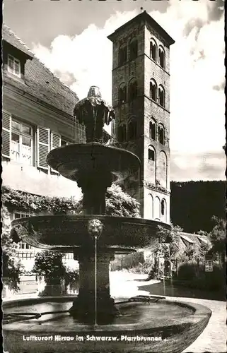 kk14282 Hirsau Pfarrbrunnen mit Eulenturm Kategorie. Calw Alte Ansichtskarten