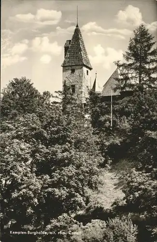 kk14289 Kempten Burghalde alt roem Castell Kategorie. Kempten (Allgaeu) Alte Ansichtskarten