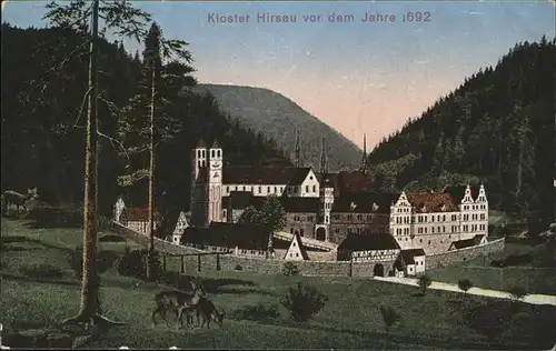 kk14415 Hirsau Kloster Hirsau vor 1692 Kategorie. Calw Alte Ansichtskarten