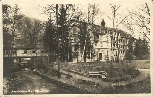kk14422 Bad Ditzenbach Kurhaus und Sanatorium Kategorie. Bad Ditzenbach Alte Ansichtskarten
