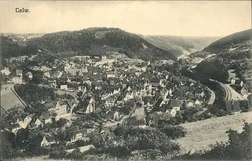 kk14446 Calw Totalansicht Kategorie. Calw Alte Ansichtskarten