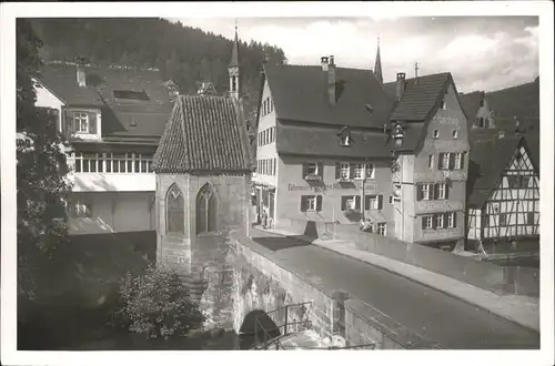 kk14482 Calw Nikolausbruecke Kategorie. Calw Alte Ansichtskarten