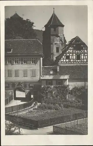 kk14484 Hirsau Fachwerkhaus und Glockenturm Kategorie. Calw Alte Ansichtskarten