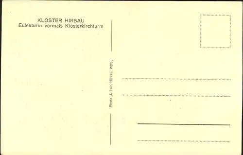 kk14505 Hirsau Pfarrbrunnen und Eulenturm Kategorie. Calw Alte Ansichtskarten