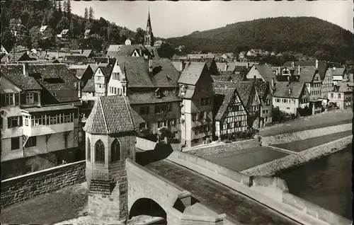 kk14526 Calw Nikolauskapelle Ortsblick Kategorie. Calw Alte Ansichtskarten