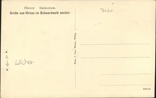 kk14531 Hirsau Kloster Hirsau Glockenturm Kategorie. Calw Alte Ansichtskarten