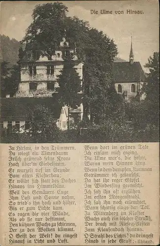 kk14587 Hirsau Schlossruine mit Ulme Kategorie. Calw Alte Ansichtskarten
