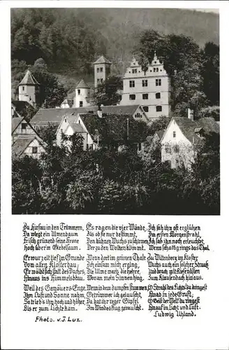 kk14602 Hirsau Kloster Hirsau mit Schloss Kategorie. Calw Alte Ansichtskarten
