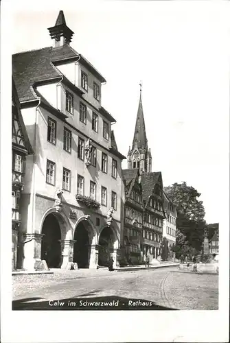 kk14639 Calw Rathaus Kategorie. Calw Alte Ansichtskarten