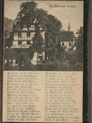 kk14703 Hirsau Schlossruine mit Ulme Kategorie. Calw Alte Ansichtskarten