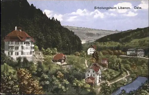 kk14816 Calw Erholungsheim Libanon Kategorie. Calw Alte Ansichtskarten