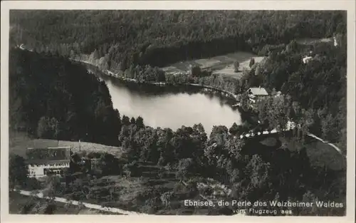 Welzheim Fliegeraufnahme vom Ebnisee Kat. Welzheim