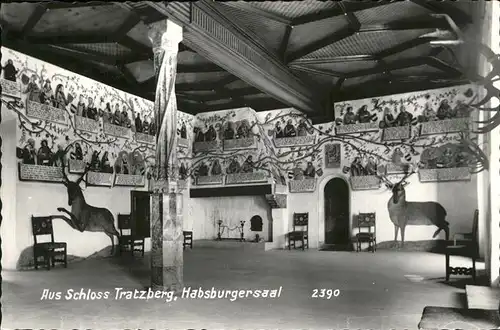 Schwaz Tirol Schloss Tratzberg Habsburgersaal Wandmalerei / Schwaz /Tiroler Unterland