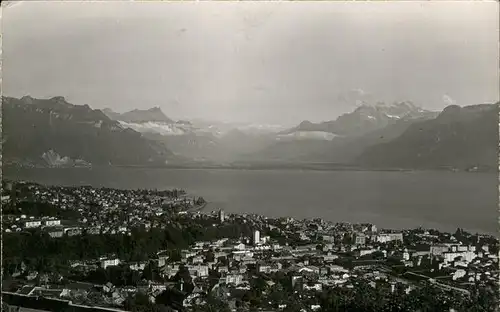 Lausanne VD Panorama Genfer See / Lausanne /Bz. Lausanne City