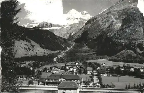 Kandersteg BE Panorama mit Bluemlisalp Kat. Kandersteg