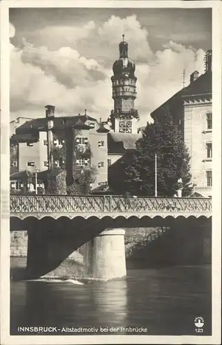 Innsbruck Tirol Altstadtmotiv bei der Innbruecke Kirche Kat. Innsbruck